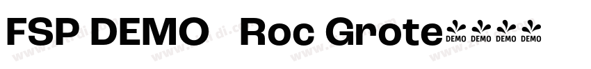 FSP DEMO   Roc Grote字体转换